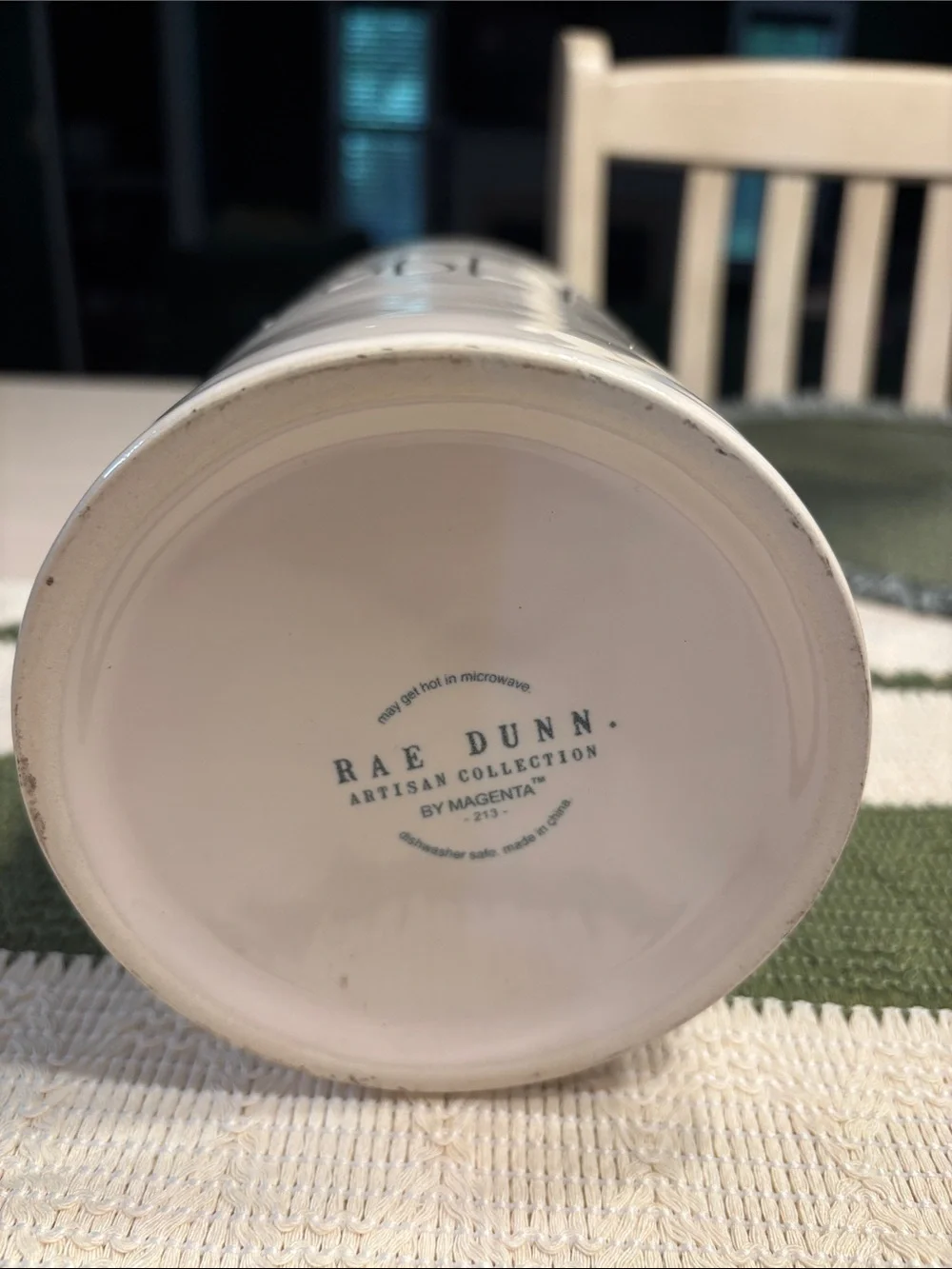 Rae Dunn Ceramic Bubbly Wine Bottle Chiller